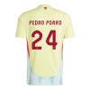 Officiële Voetbalshirt Spanje Pedro Porro 24 Uit EK 2024 - Heren